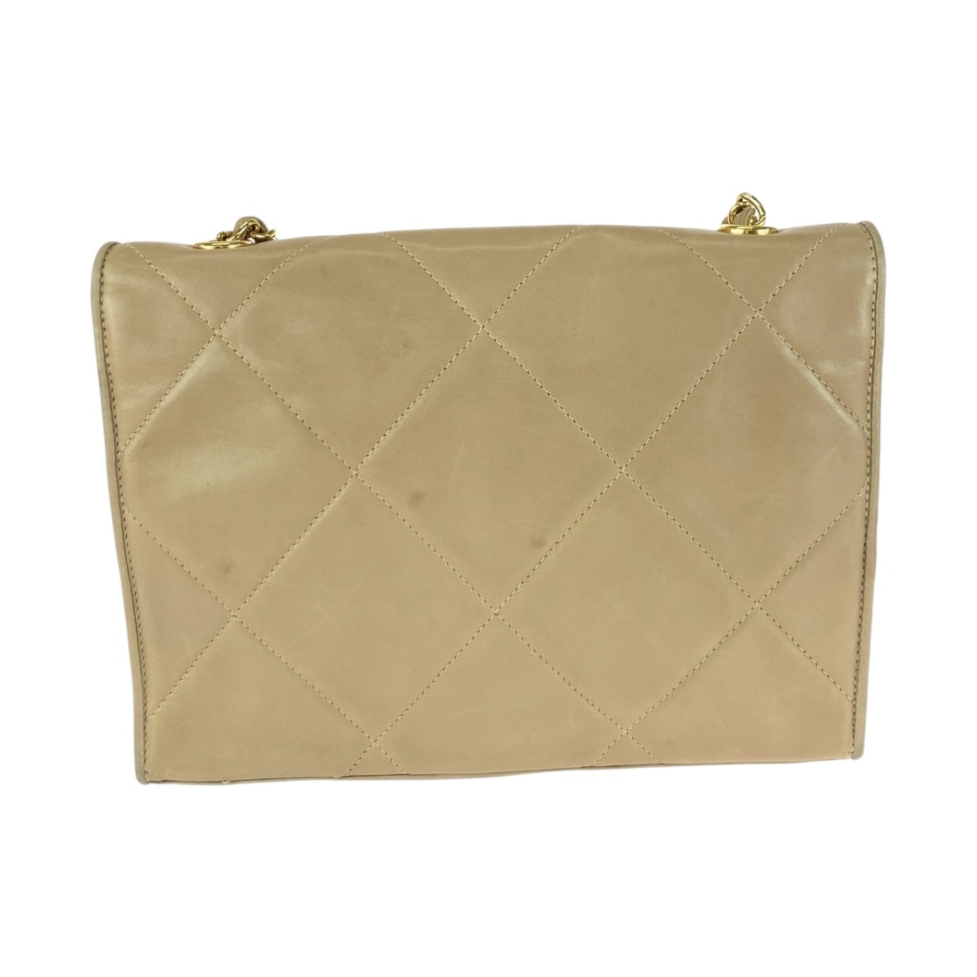 Vintage Diamond CC Flap Bag Quilted Lambskin Small