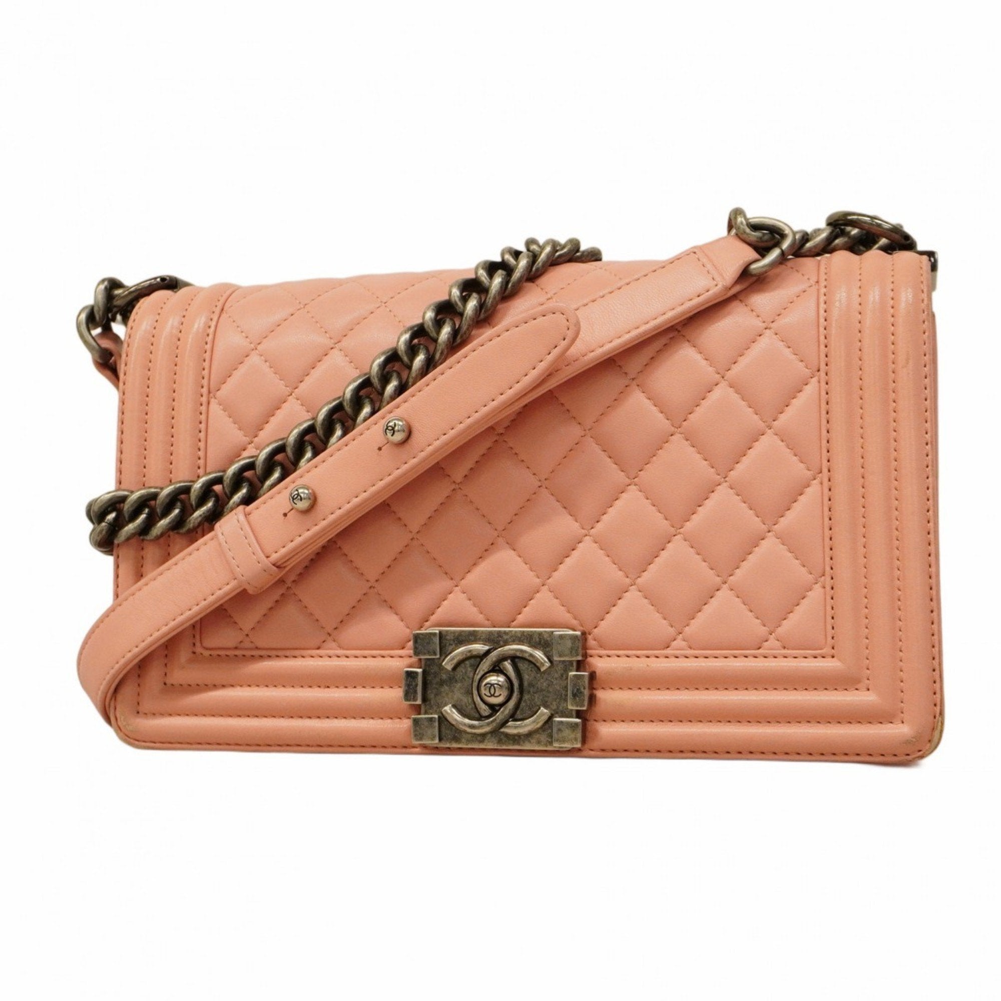 Boy Flap Bag Quilted Lambskin Old Medium