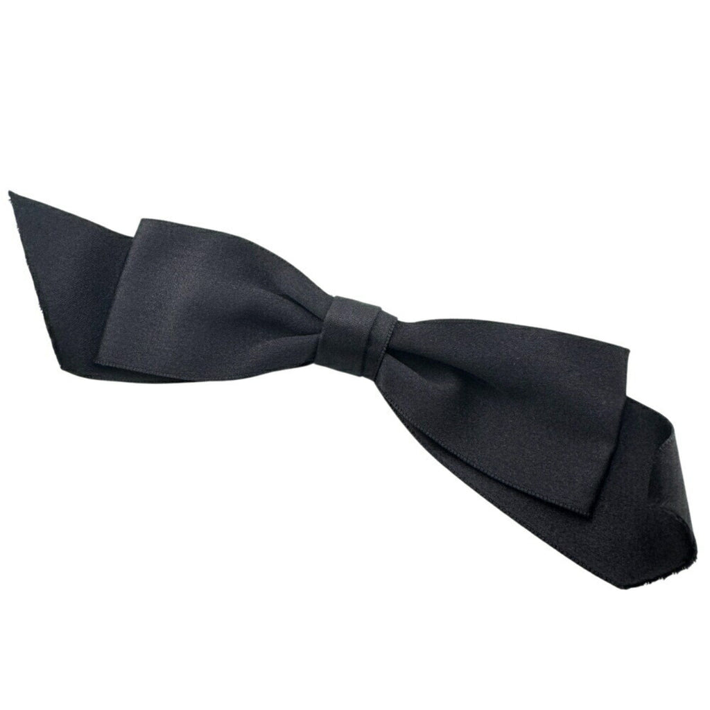 Brooch Metal Ribbon Black