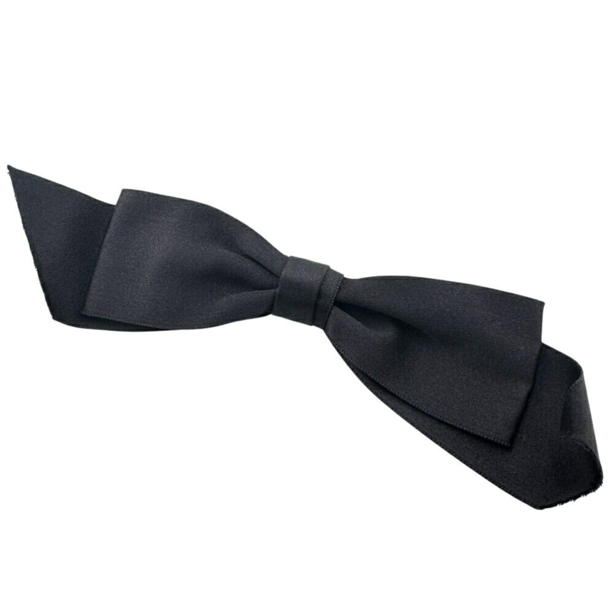 Brooch Metal Ribbon Black