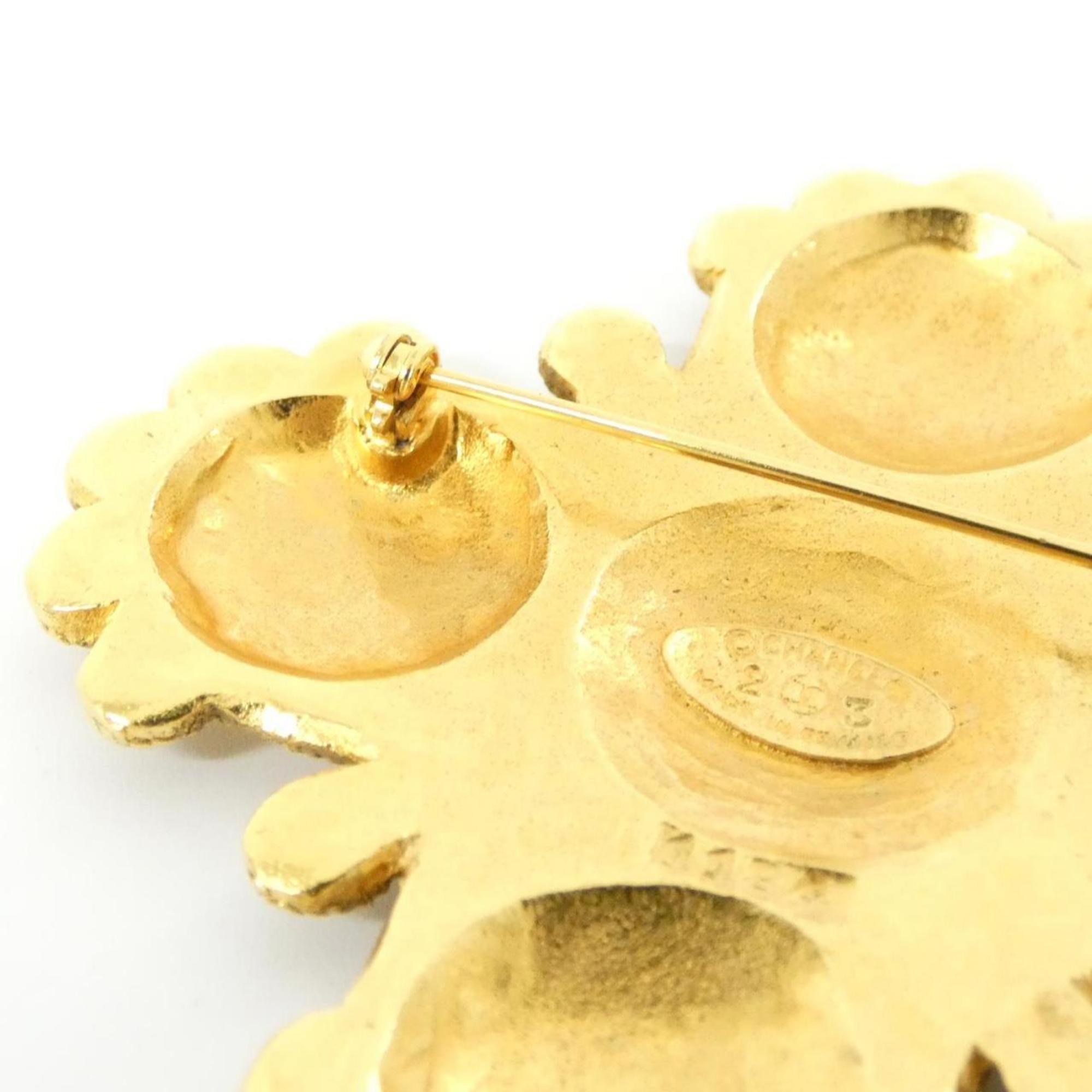 Brooch Gold-Tone Metal