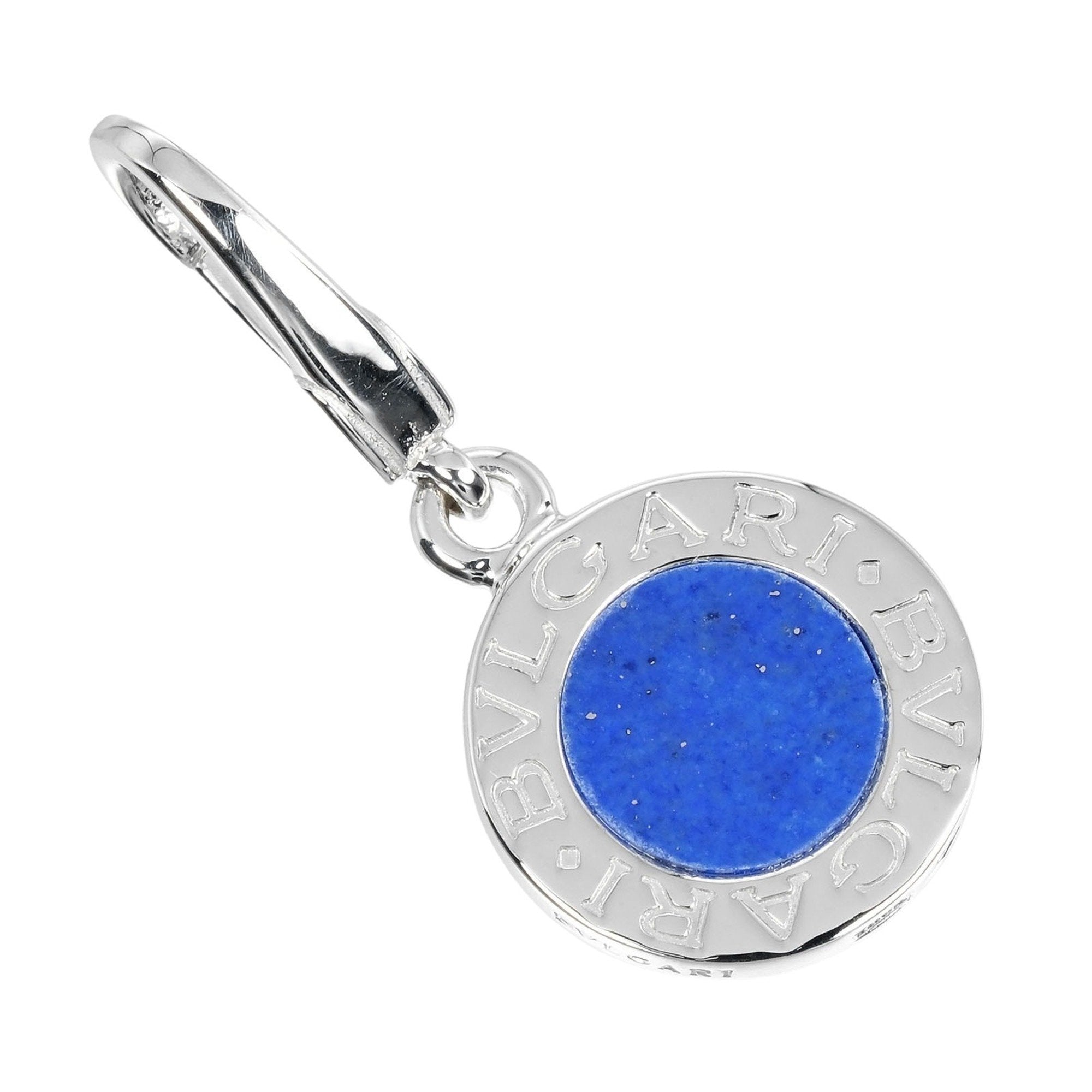 Pendant Necklace 18K White Gold With Lapis Lazuli
