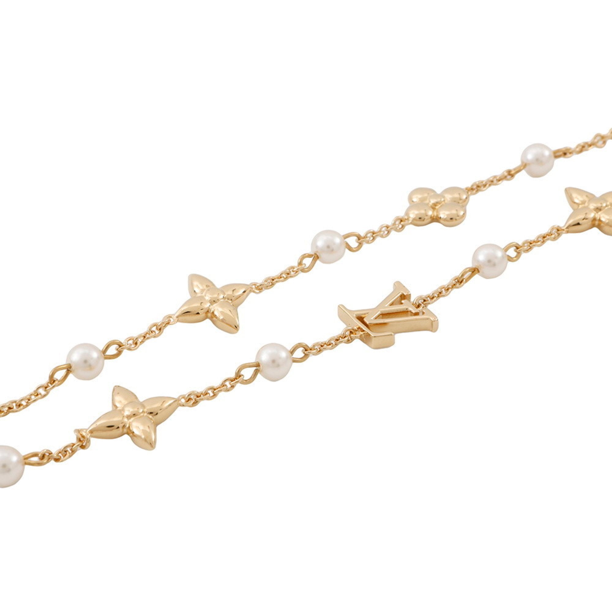 Louisa Pendant Necklace Gold With Faux Pearls