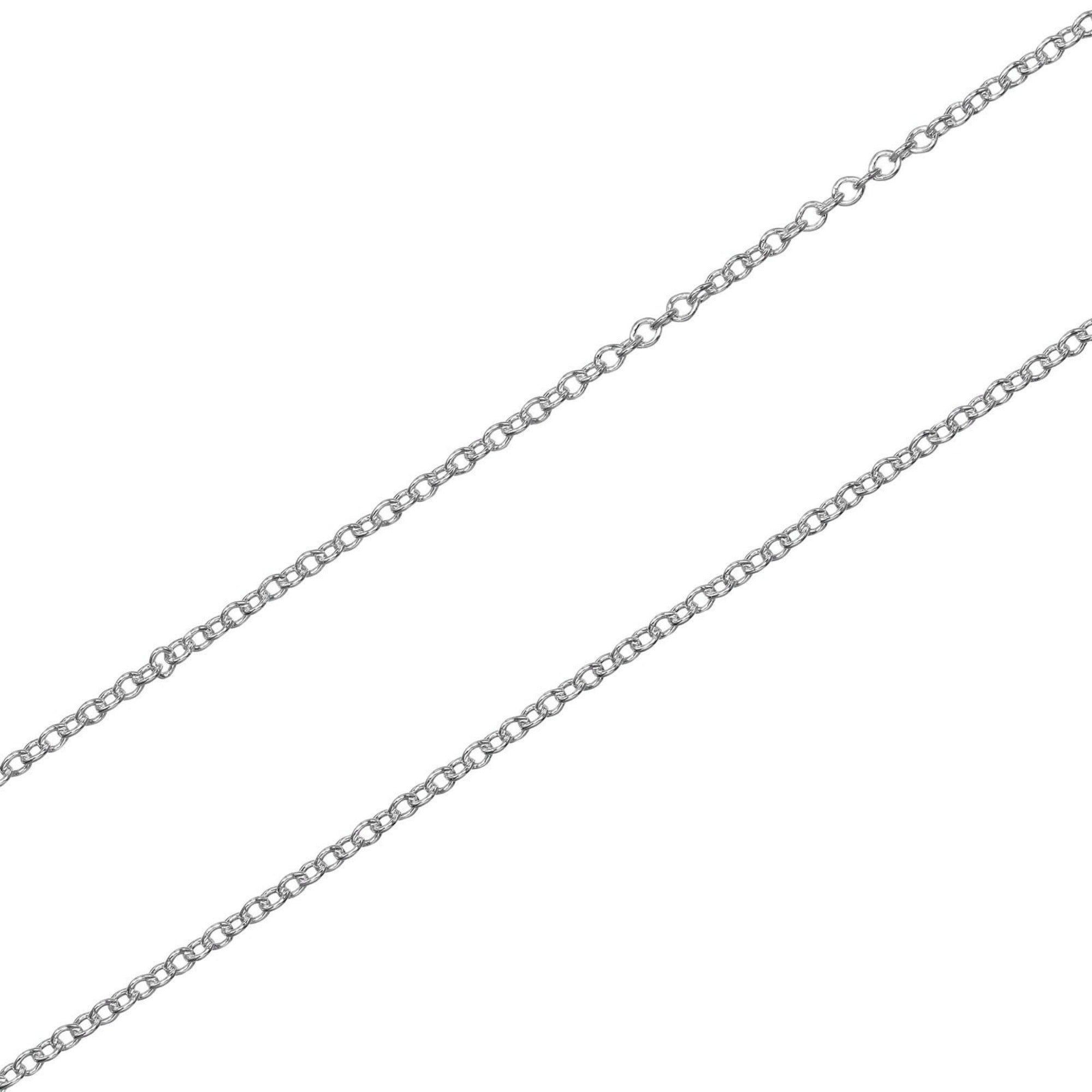 Interlocking Circle Pendant Necklace Metal and Sterling Silver