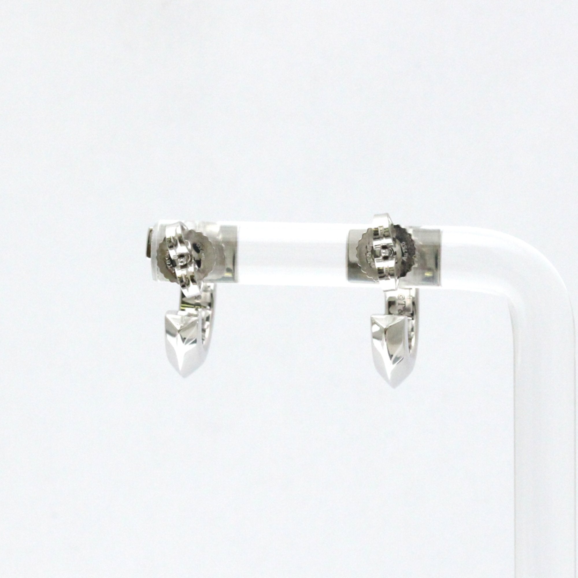 Earrings Hoop 18K White Gold