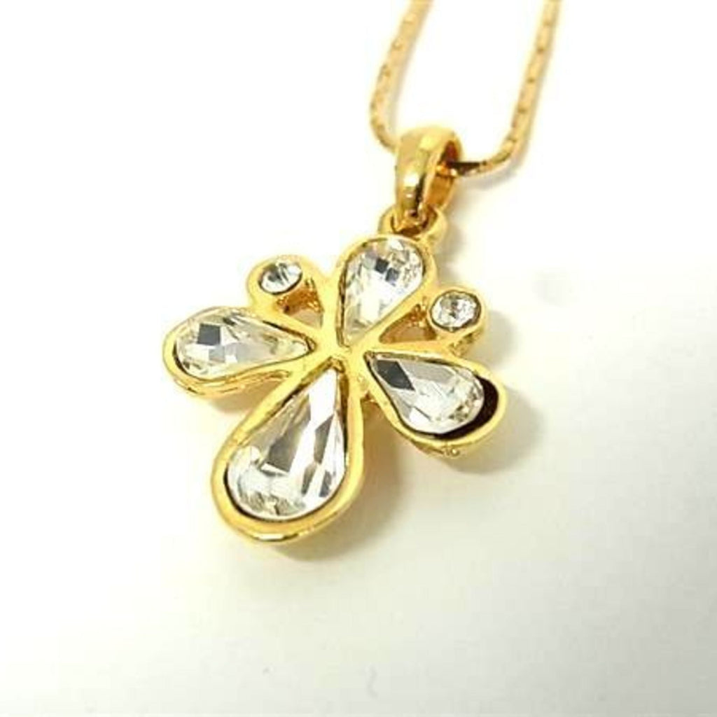 Pendant Necklace Gold Metal