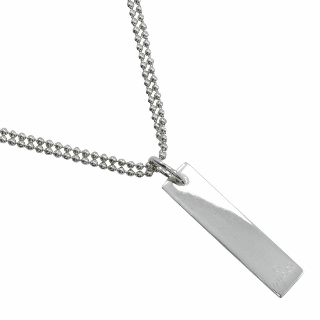 Bar Pendant Necklace Sterling Silver