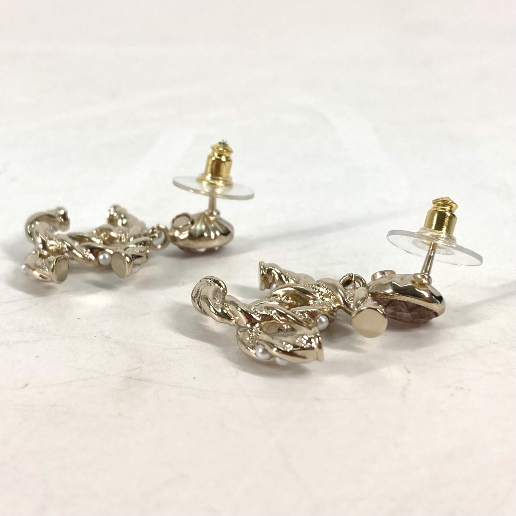 Earrings Gold-Tone Metal