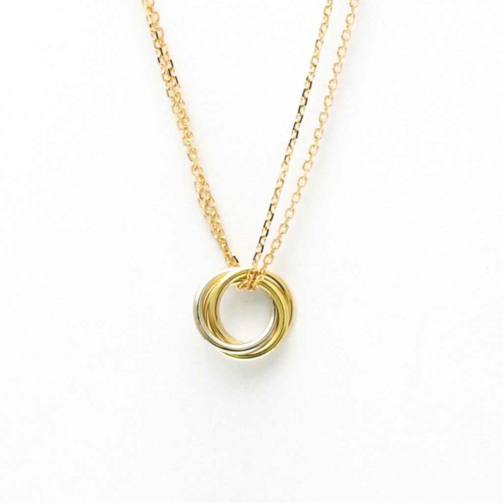 Trinity Pendant Necklace 18K Tricolor Gold