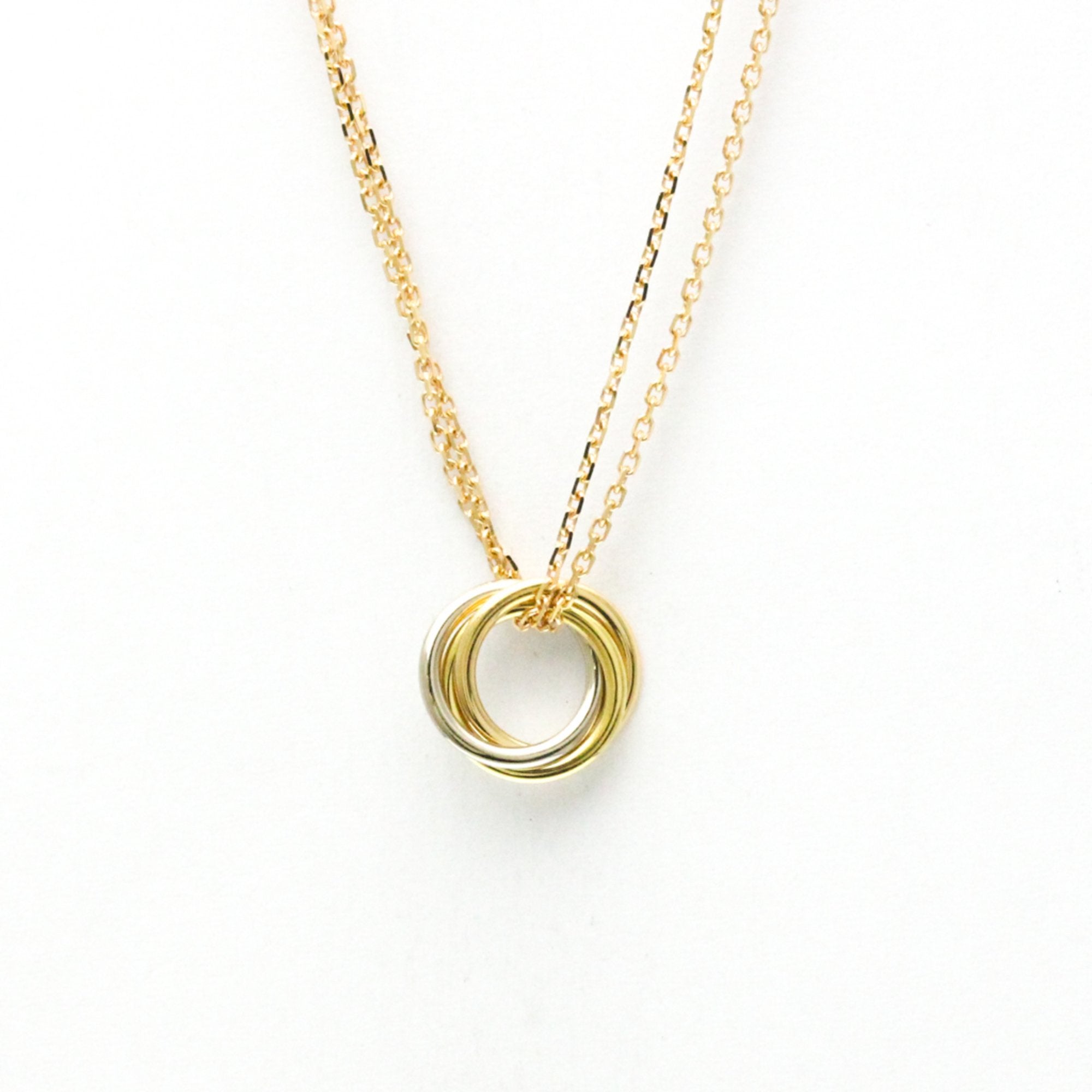 Trinity Pendant Necklace 18K Tricolor Gold