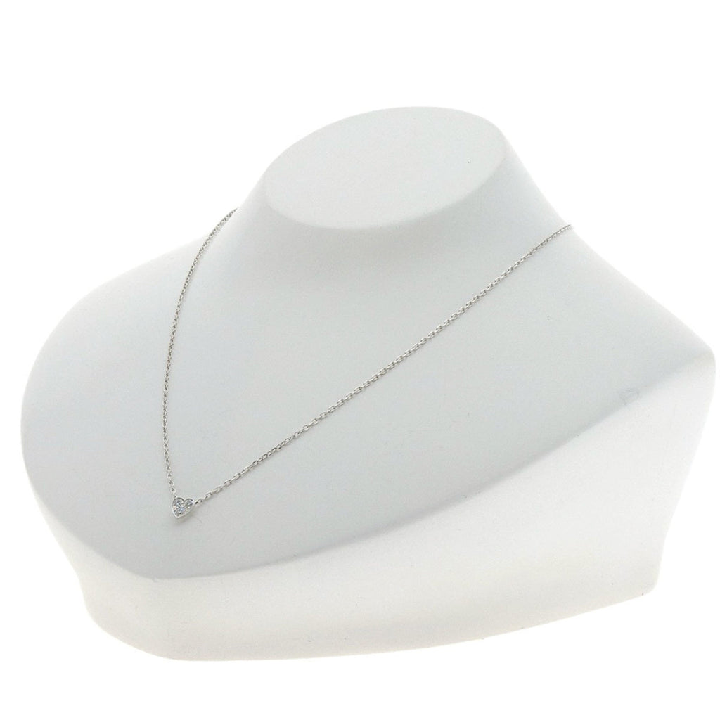 Mini Pendant Necklace 18K White Gold with Diamond