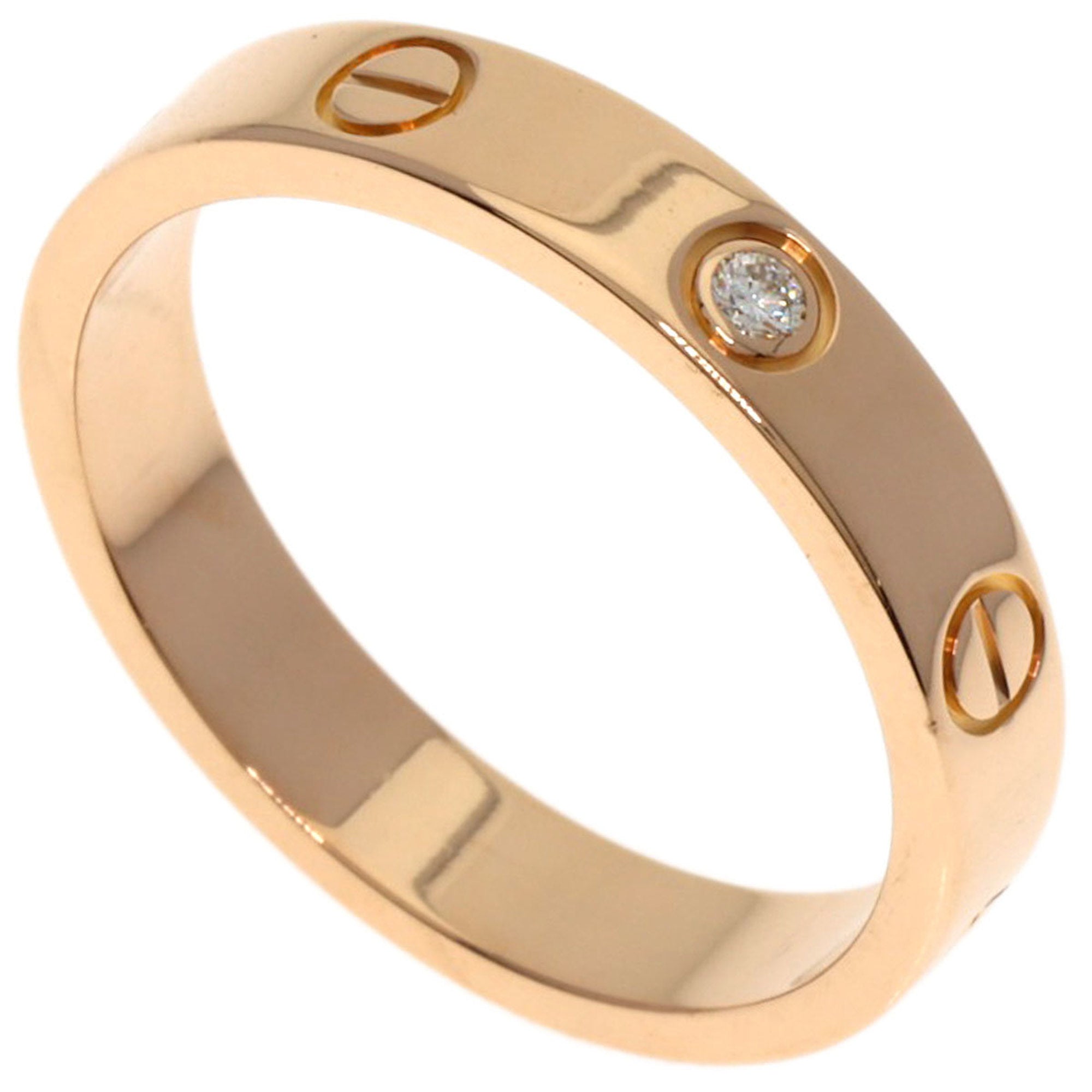 Love Mini Ring 18K Rose Gold with Diamond