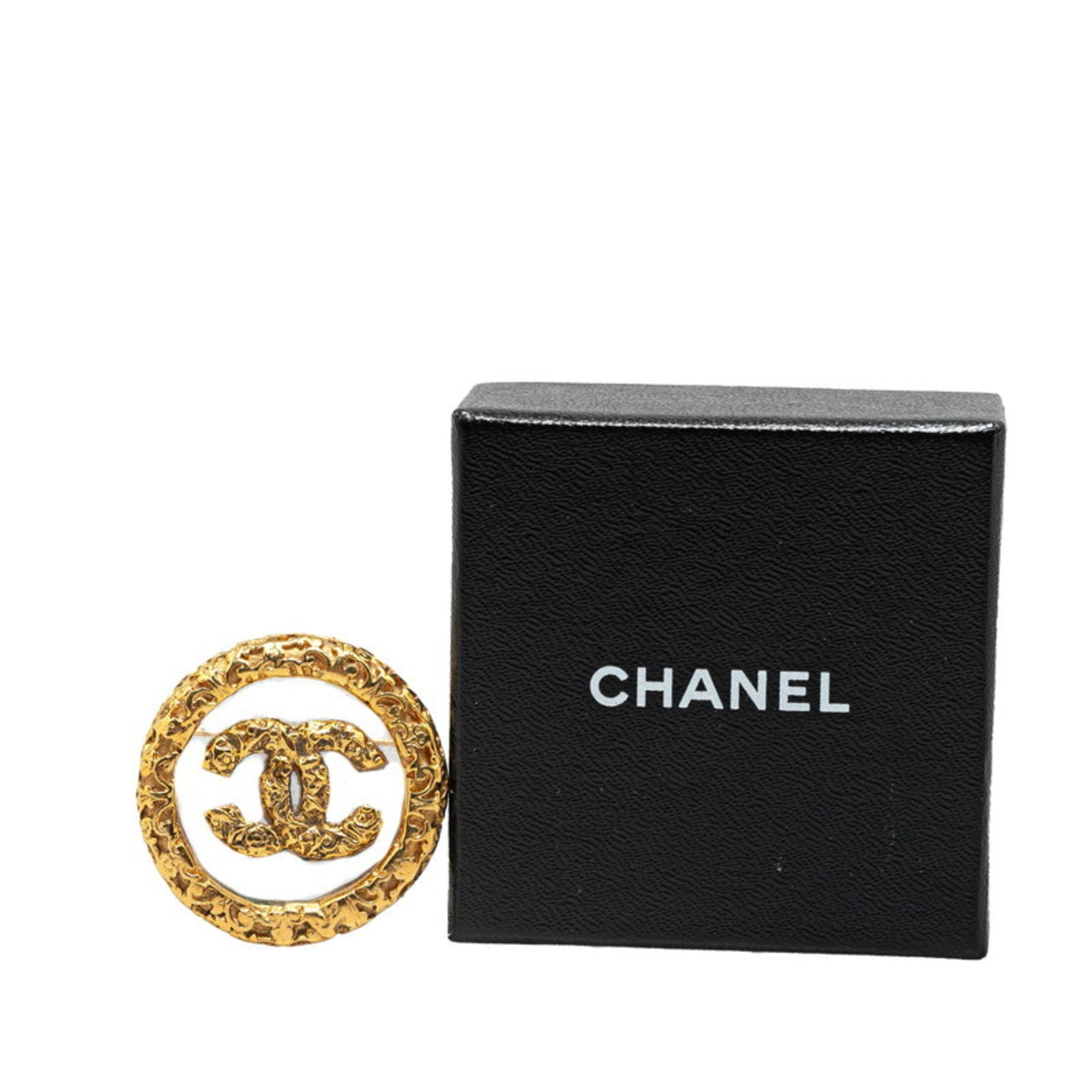 CC Logo Brooch Metal