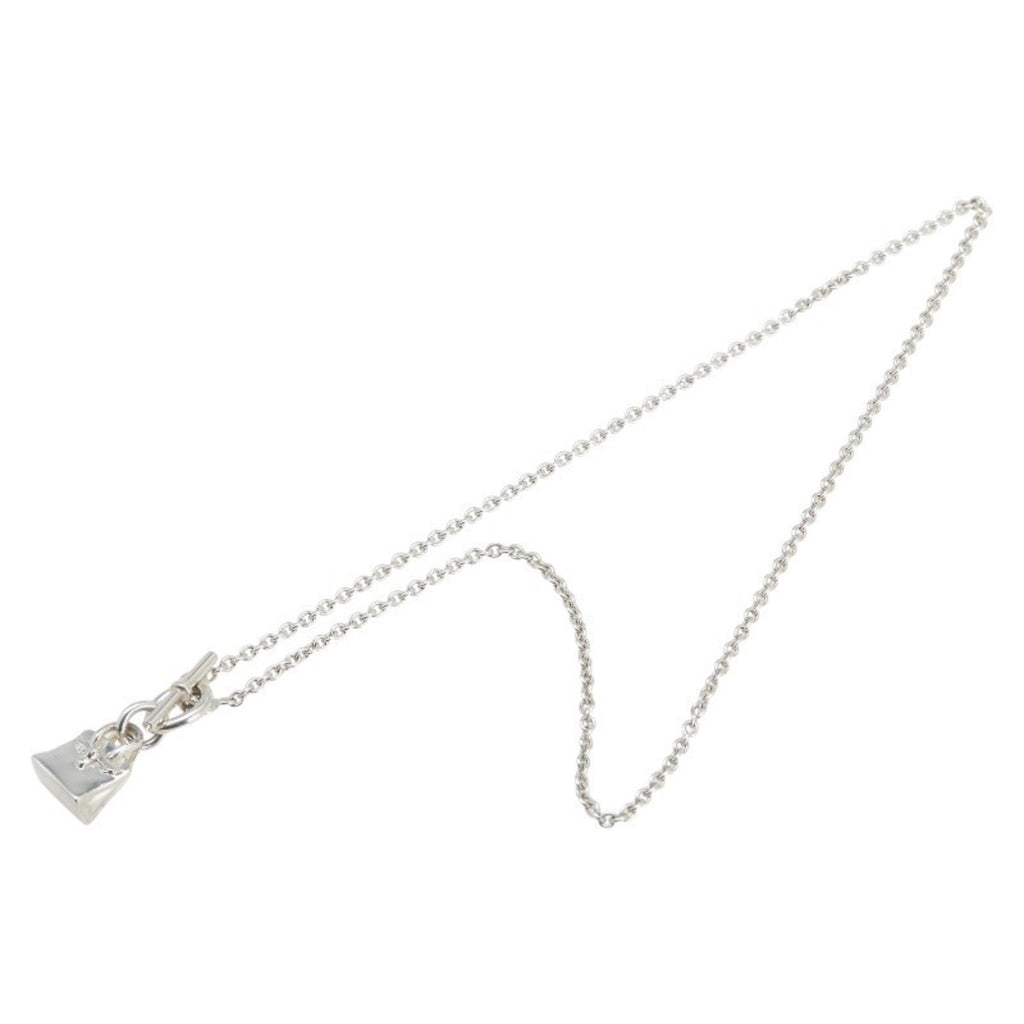 Birkin Amulet Toggle Pendant Necklace Sterling Silver