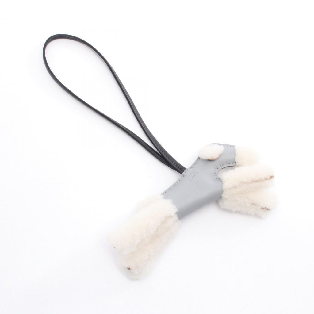Charm Agneau Milo and Leather Handbag Charm