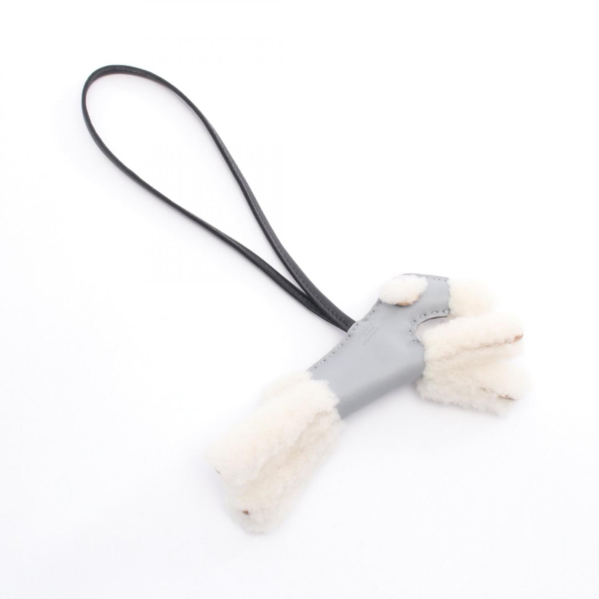 Charm Agneau Milo and Leather Handbag Charm