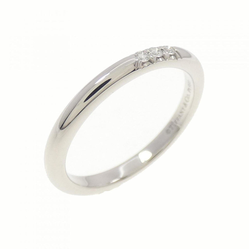 Band Ring Platinum with Diamond