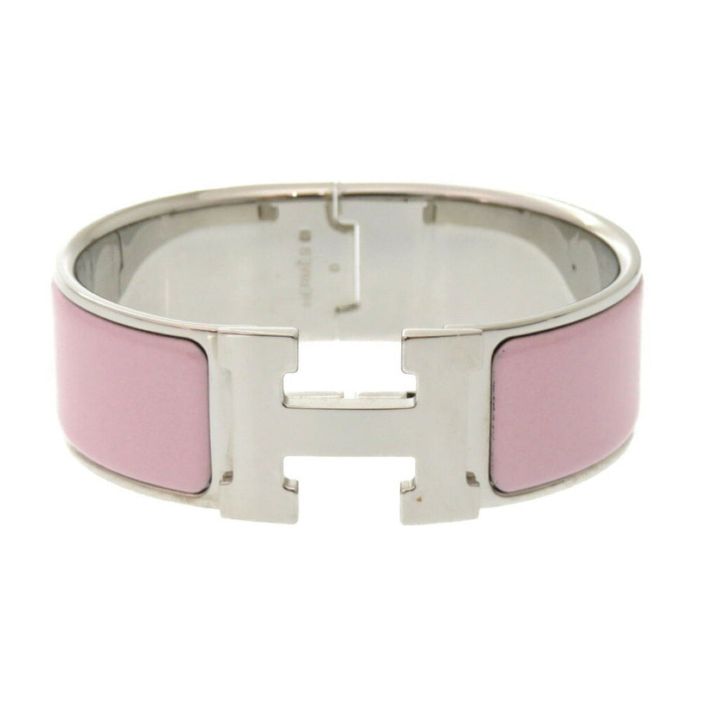 Click Clack Bracelet Metal Pink Engraved