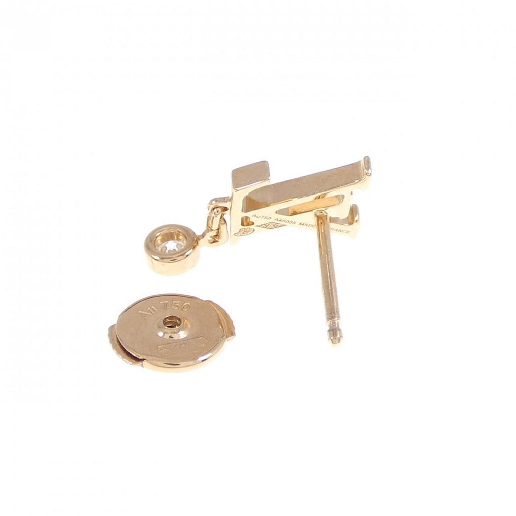 Idylle Blossom Clip Earrings 18K Rose Gold and Diamond One Ear 18K Rose Gold