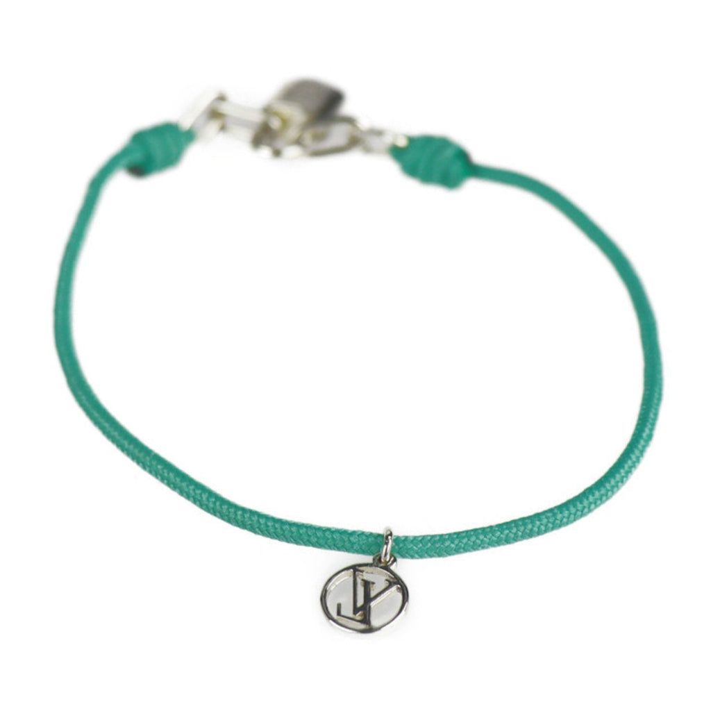 Lockit Bracelet Sterling Silver Green Padlock