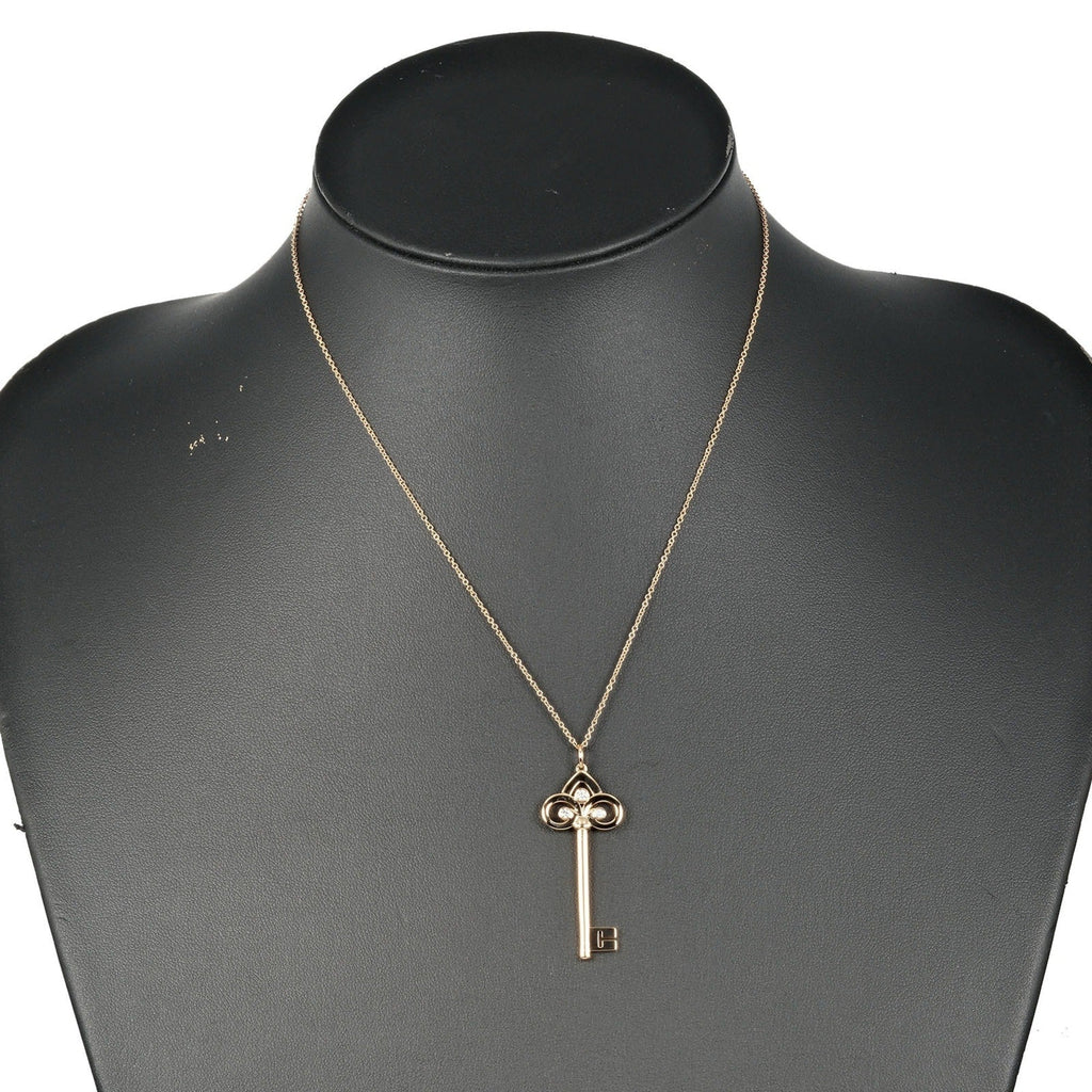 Pendant Necklace 18K Rose Gold with Diamond