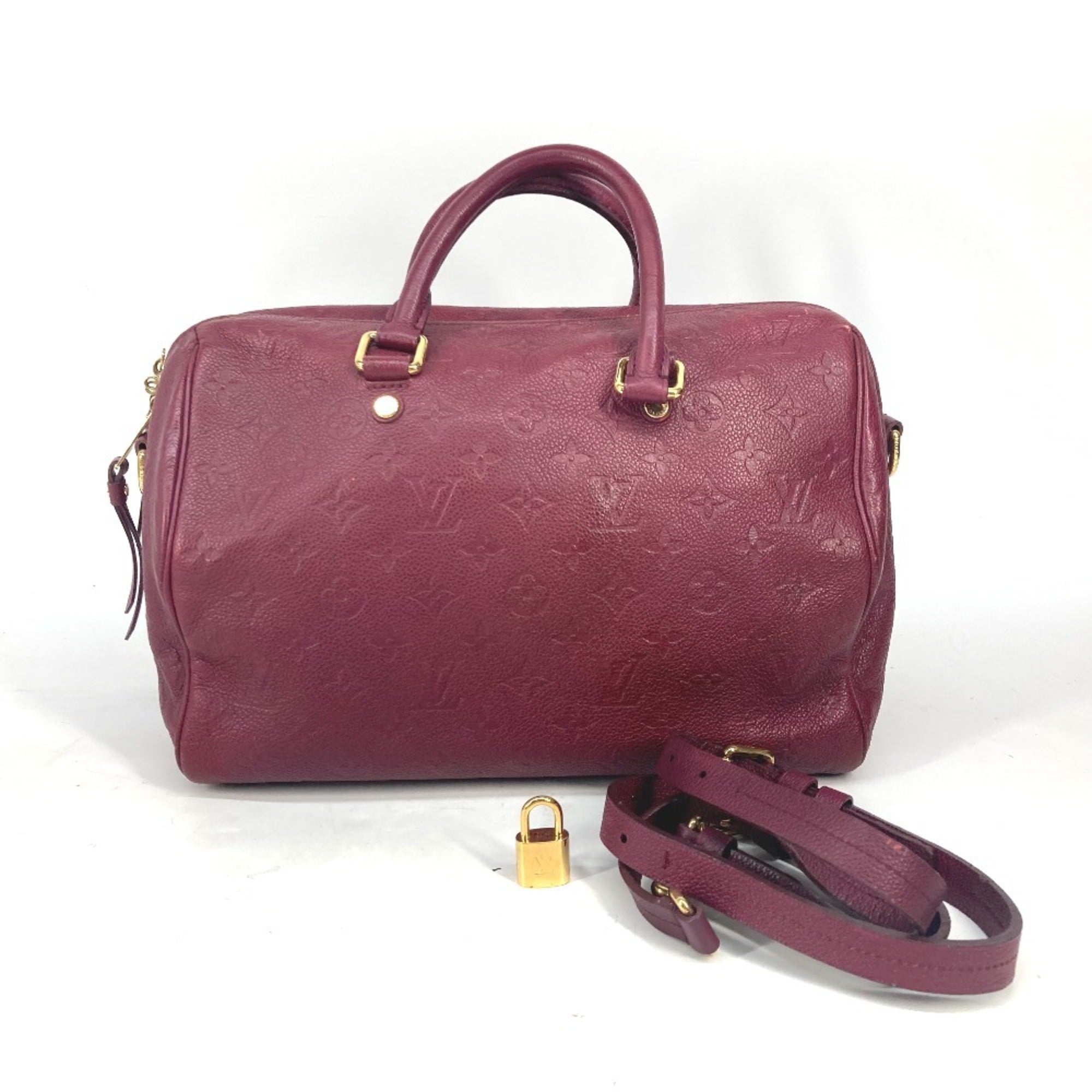Speedy Bandouliere Bag Monogram Empreinte Leather 30