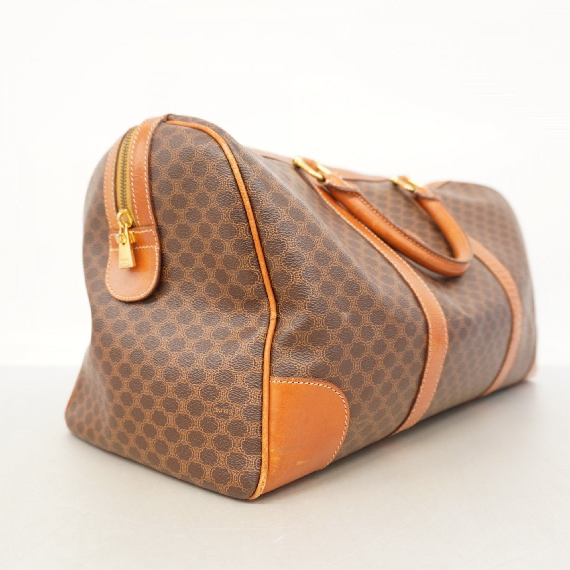 Vintage Duffle Bag Macadam Coated Canvas Large