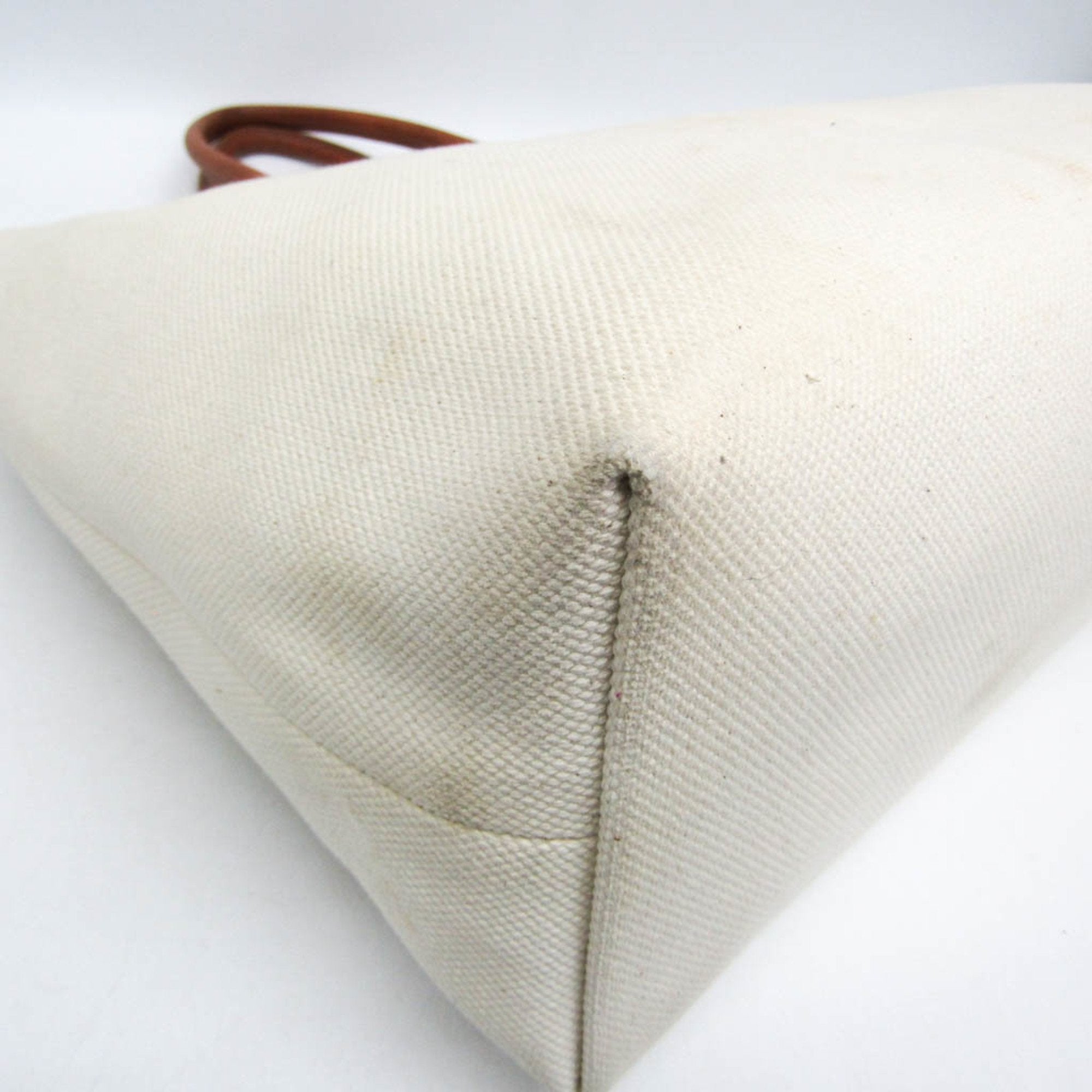 Horizontal Cabas Tote Canvas with Leather