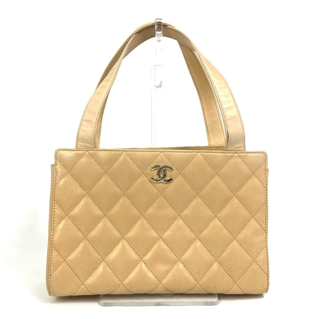 Vintage CC Zip Around Shoulder Bag Quilted Lambskin Small