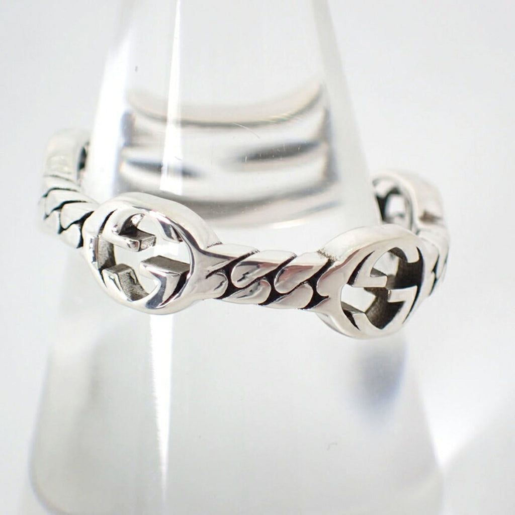 Interlocking G Ring Sterling Silver