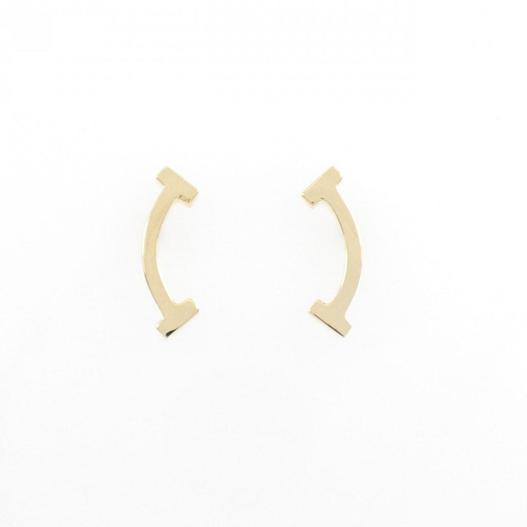 T Smile Pendant Necklace 18K Yellow Gold Earrings 18K Yellow Gold