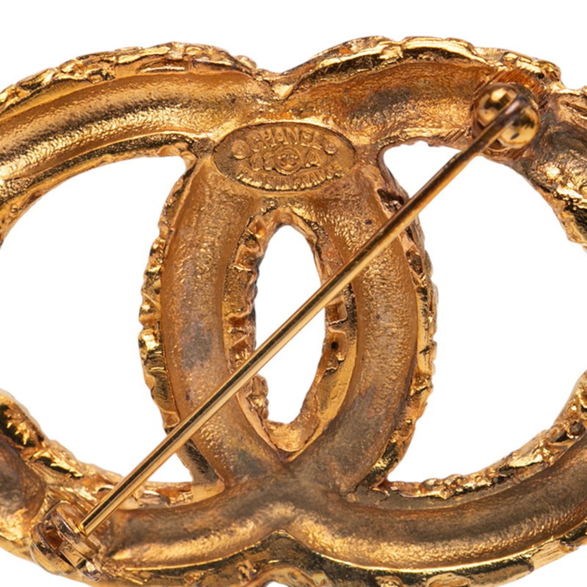 CC Logo Brooch Metal
