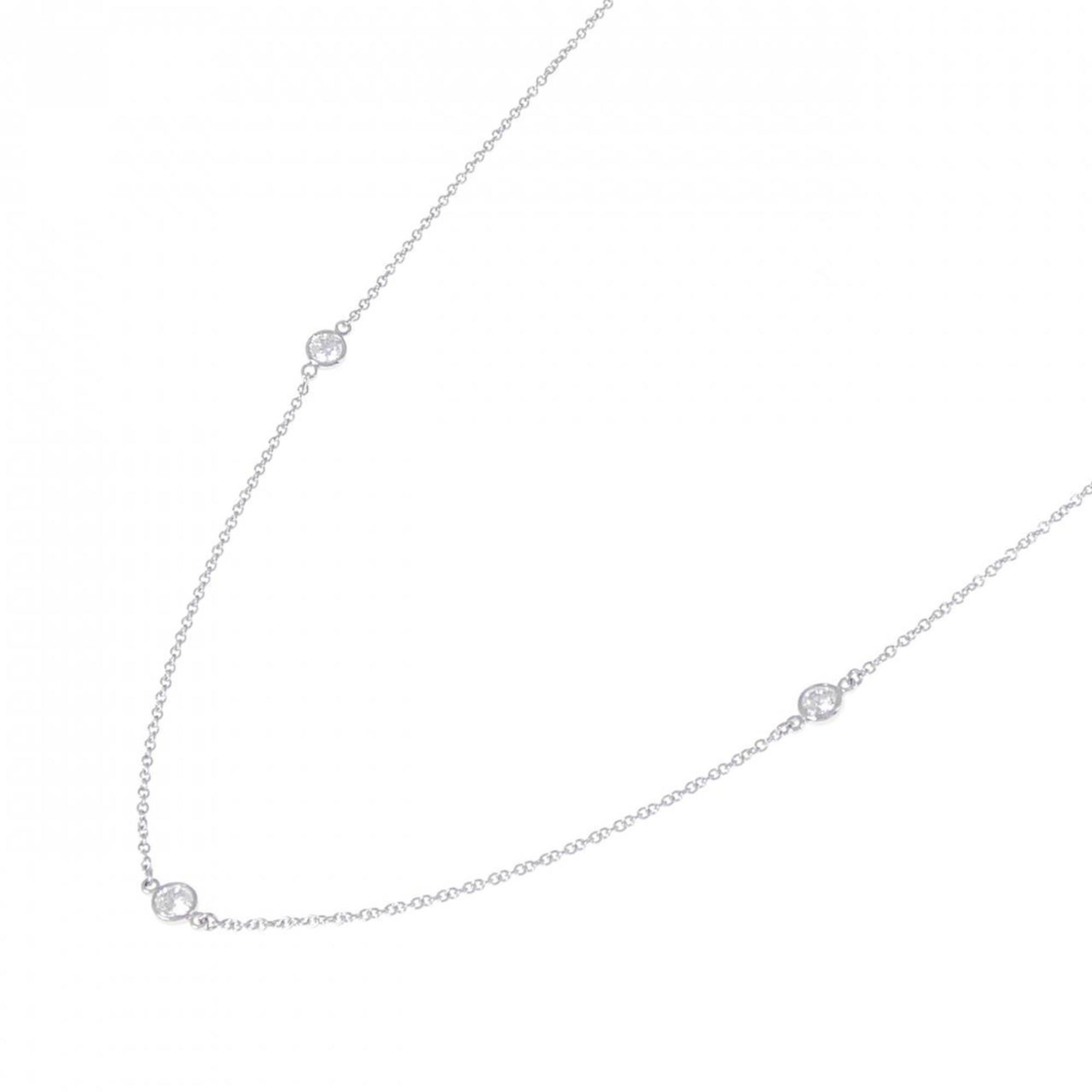 Elsa Peretti Diamonds By The Yard Pendant Necklace Platinum and Diamond