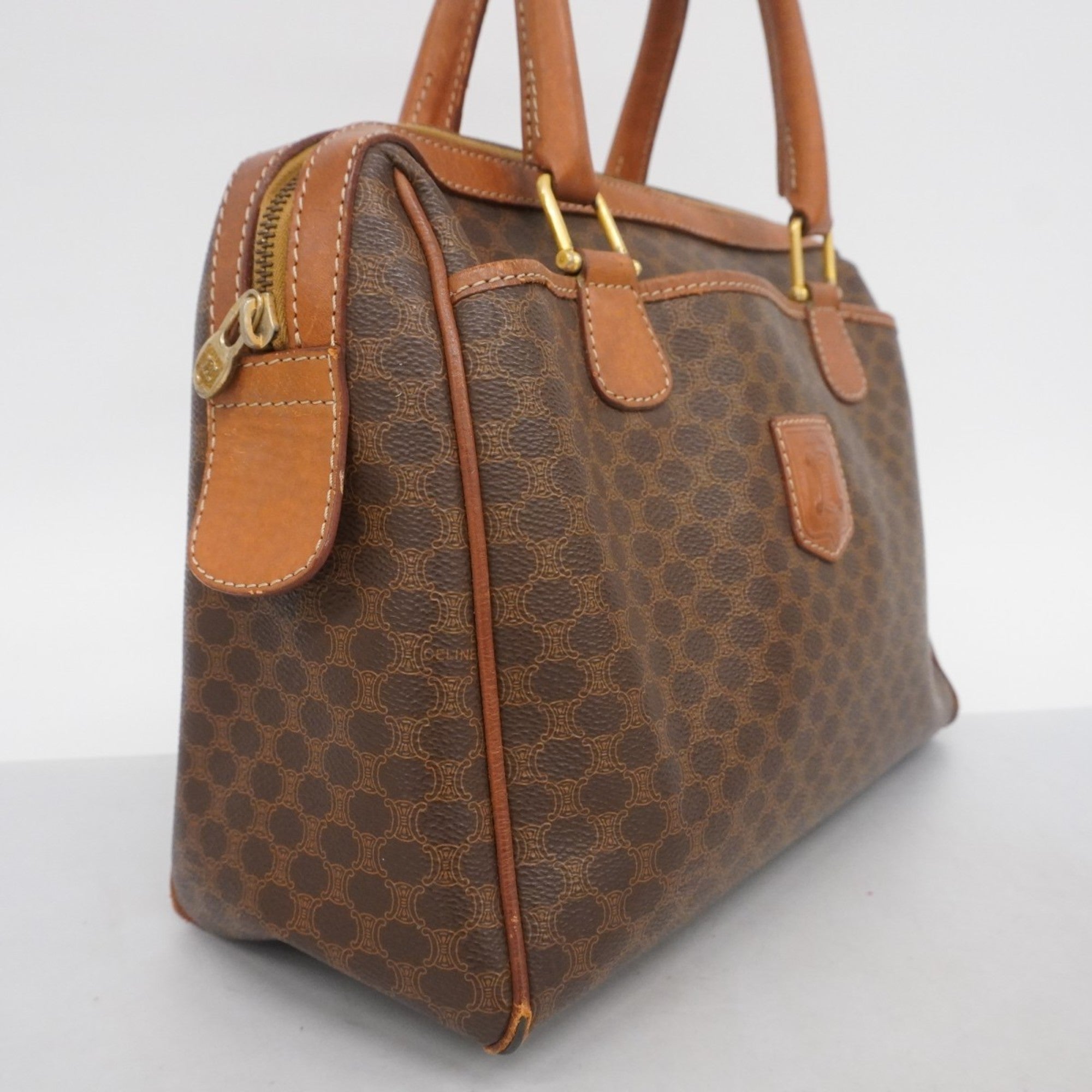 Vintage Duffle Bag Macadam Coated Canvas Large