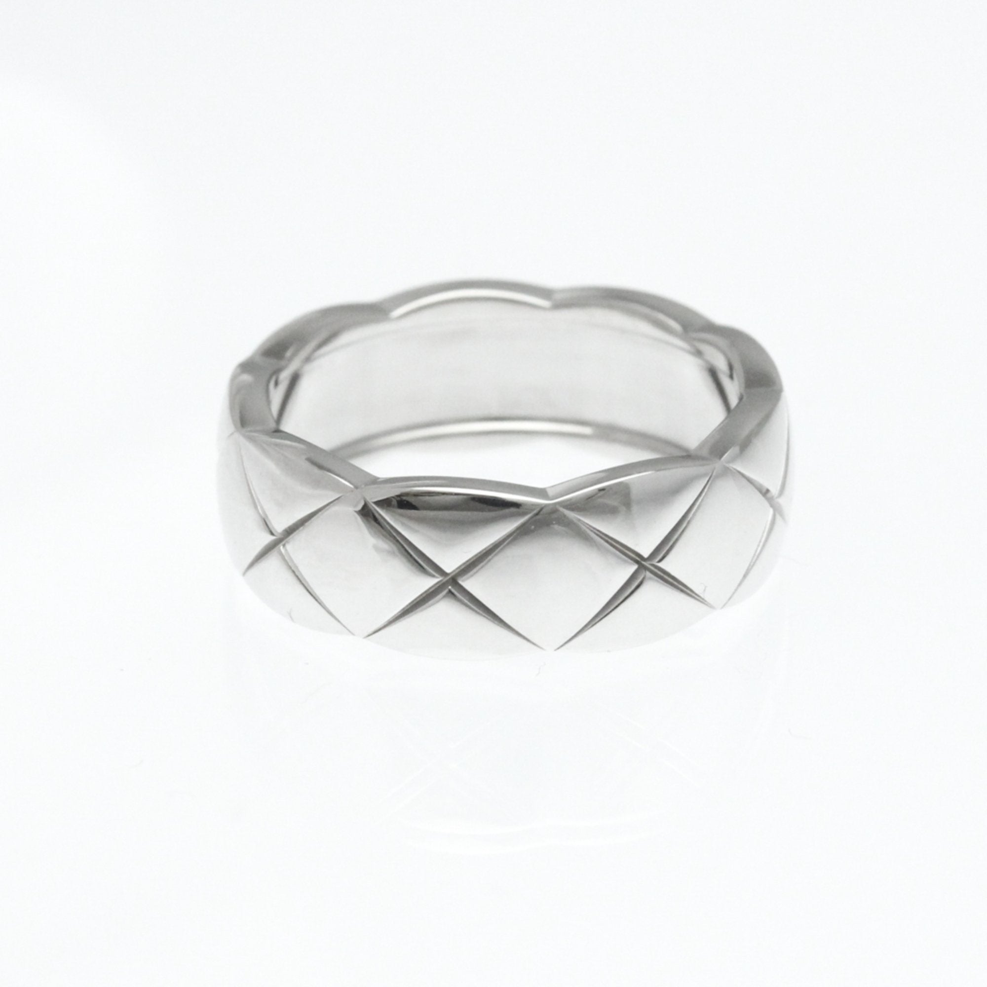 Diamond Band Ring 18K White Gold