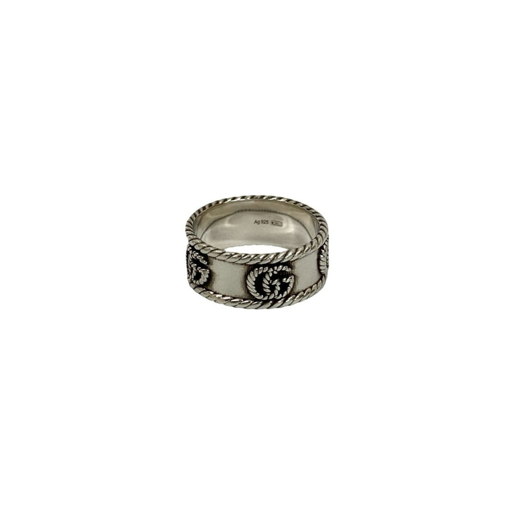 Double G Motif Ring Sterling Silver