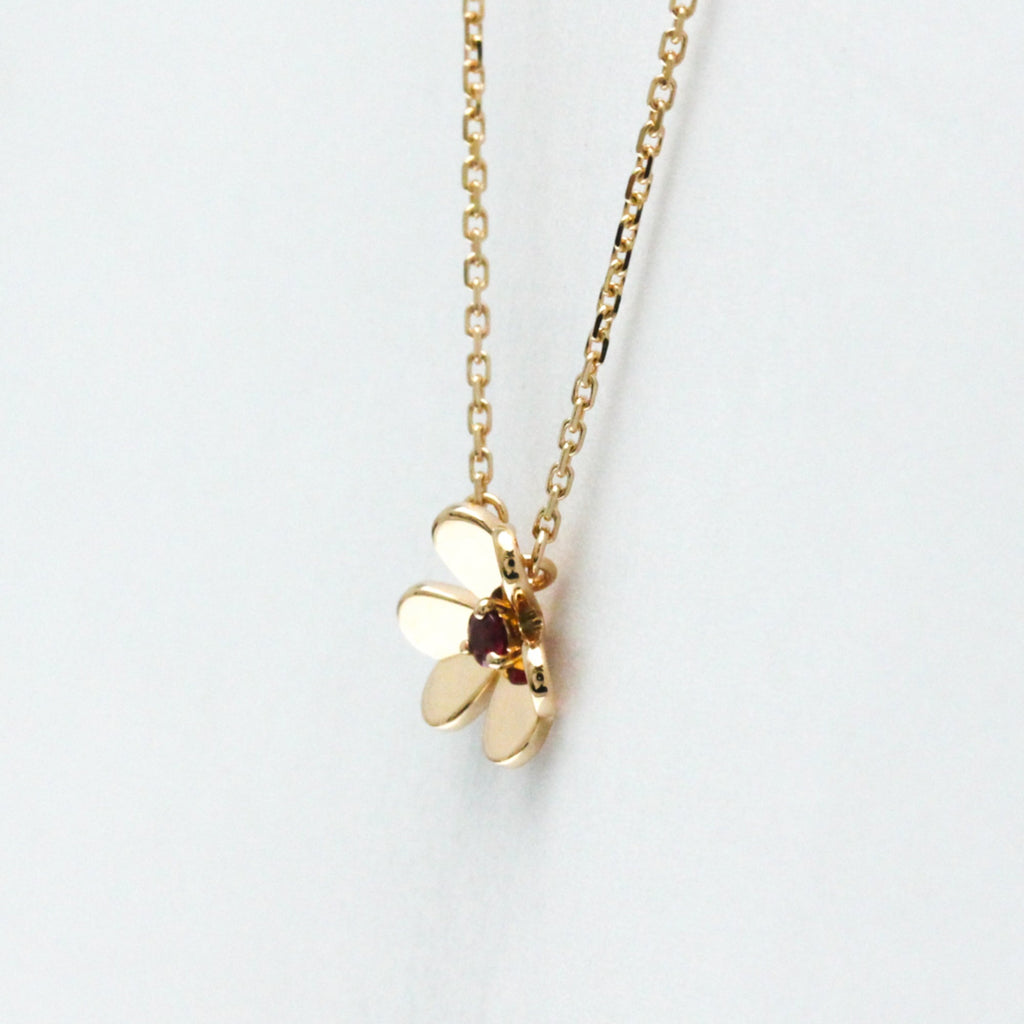 Frivole Pendant Necklace 18K Rose Gold Mini with Diamond
