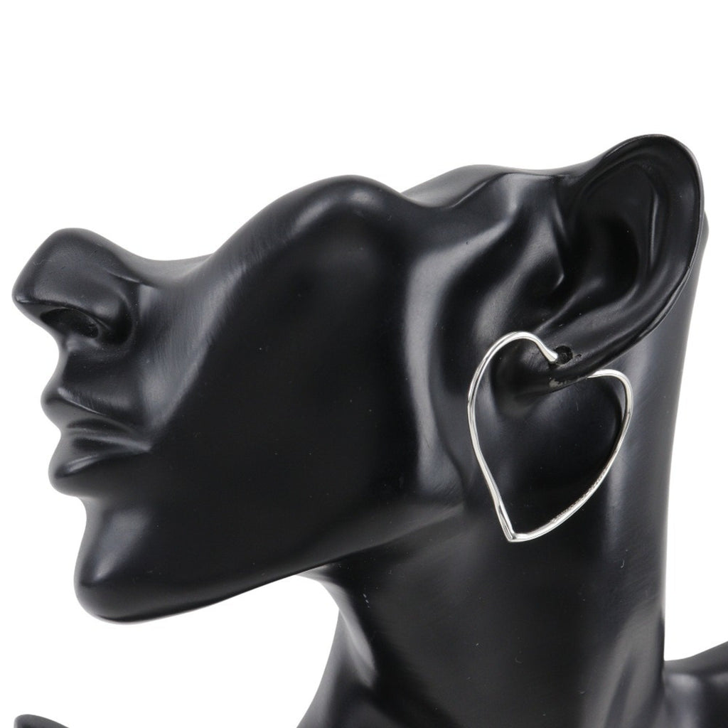 Elsa Peretti Earrings Sterling Silver 37mm Sterling Silver