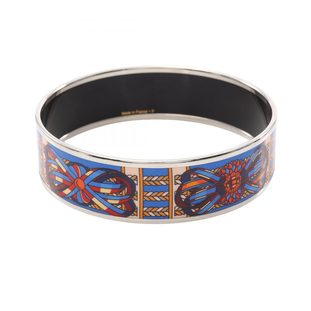 Enamel Bracelet Stainless Steel Large with Cloisonne