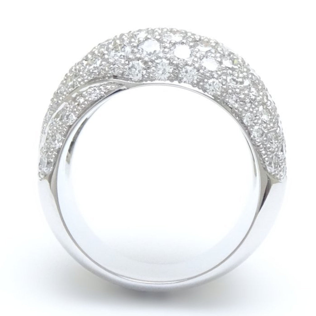Pavé Diamond Ring 18K White Gold