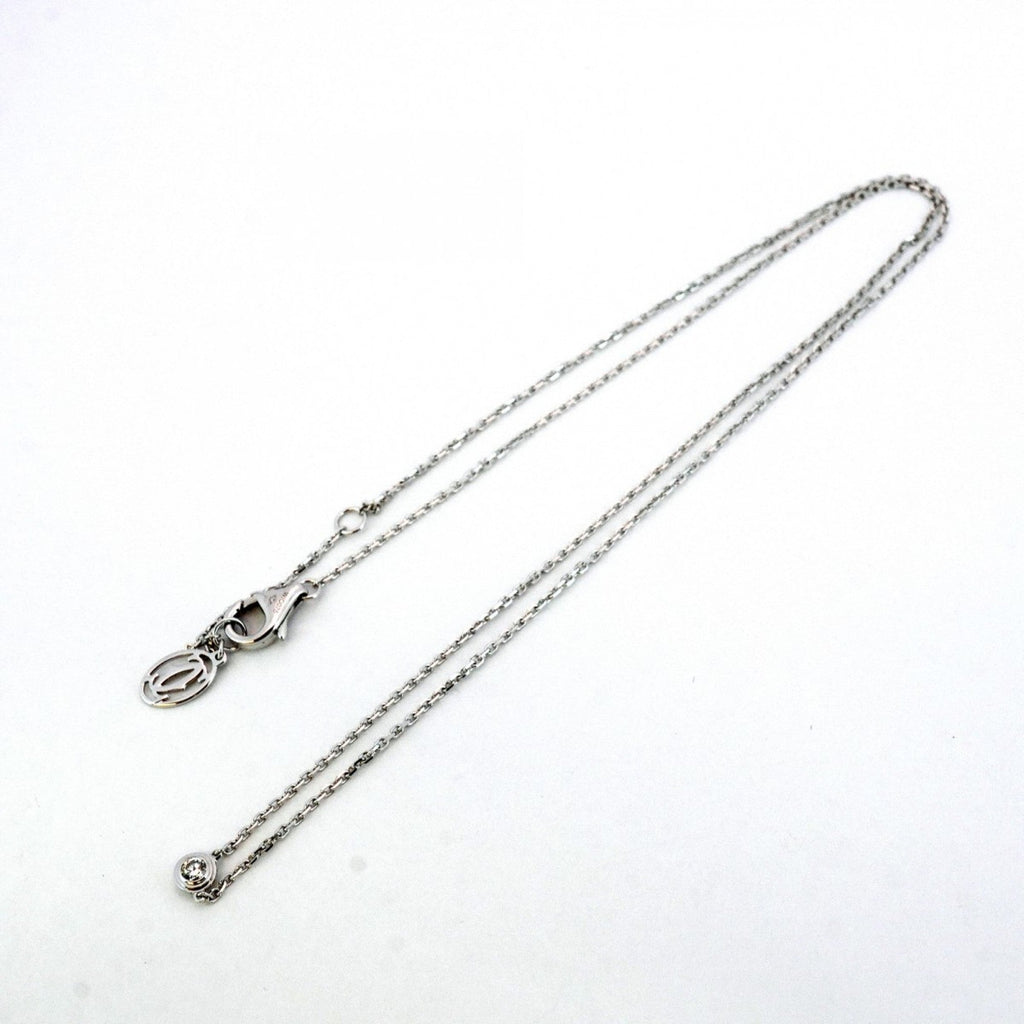 Pendant Necklace 18K White Gold with Diamond