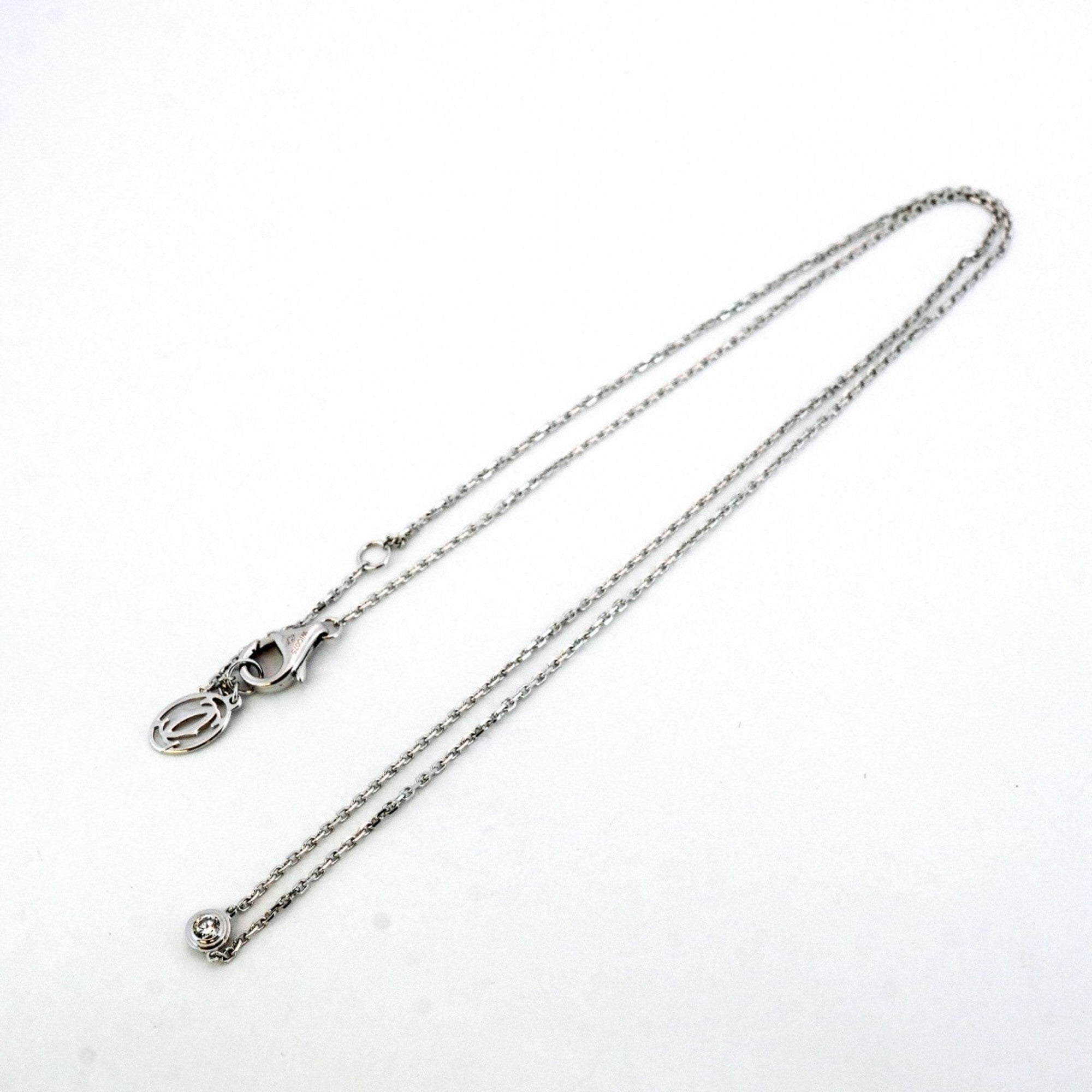 Pendant Necklace 18K White Gold with Diamond