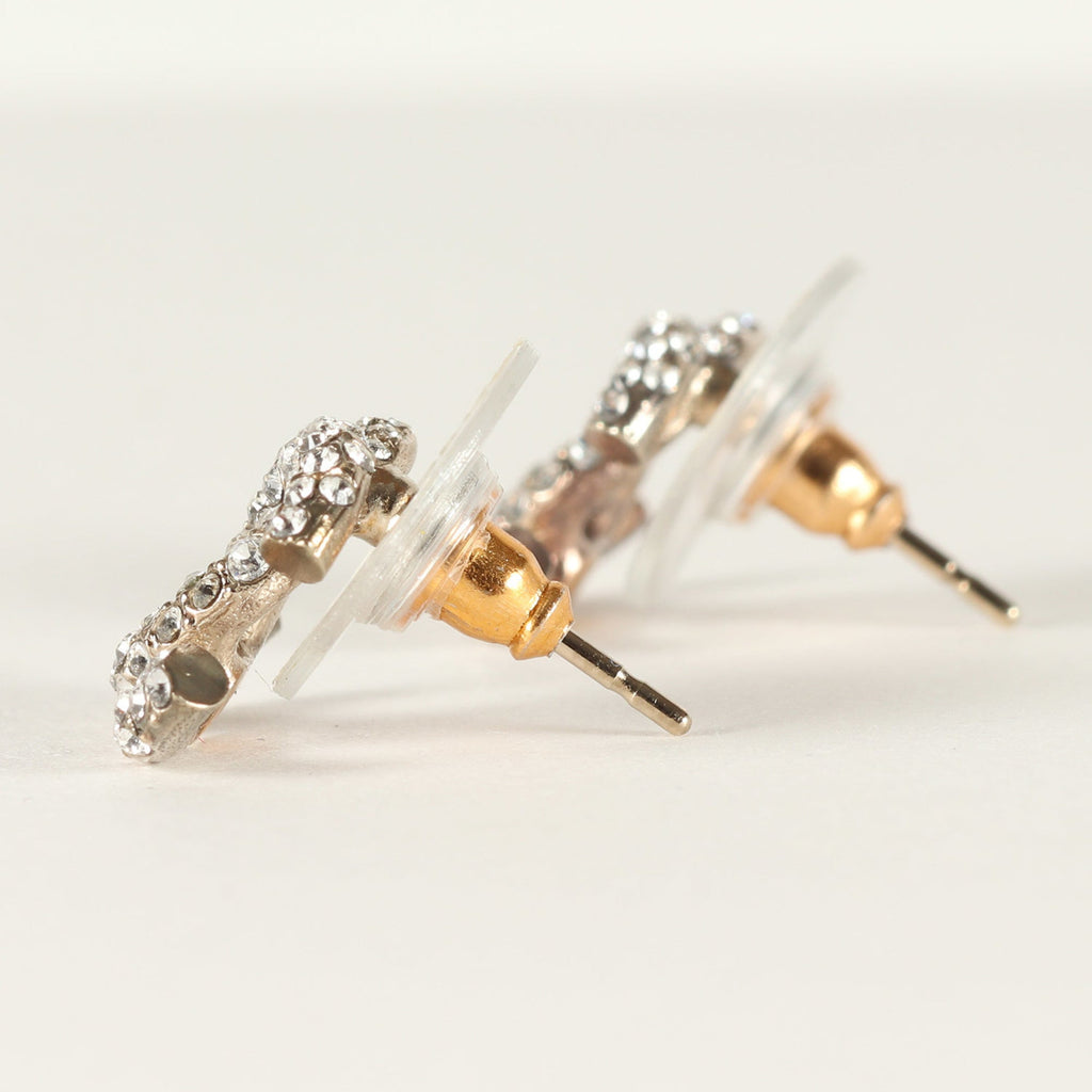 CC Logo Earrings Metal Gold-Tone Metal