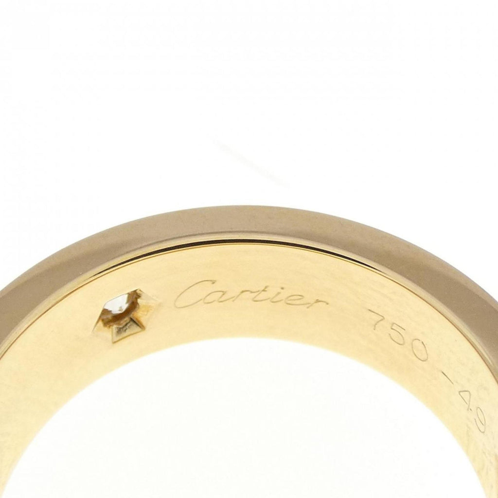 Love Half Diamond Ring 18K Yellow Gold with Diamond