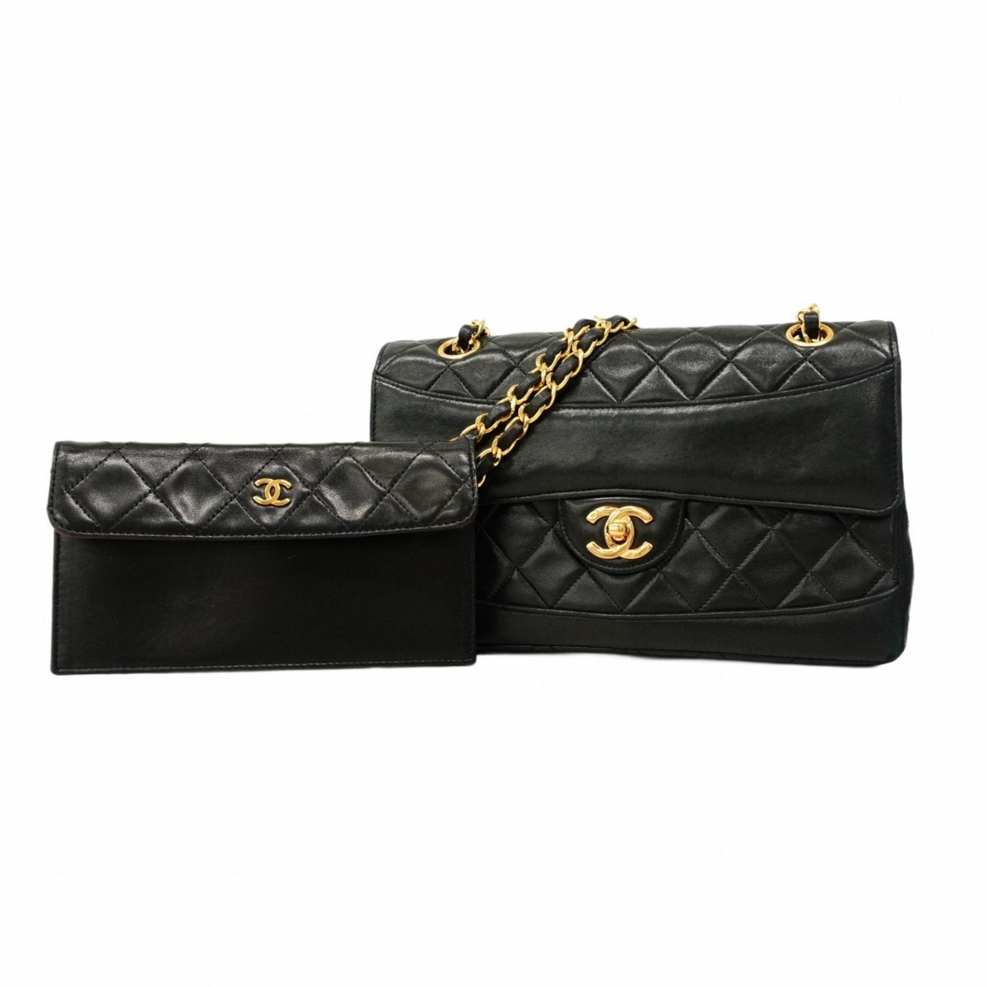 Vintage CC Chain Flap Bag Quilted Lambskin Medium