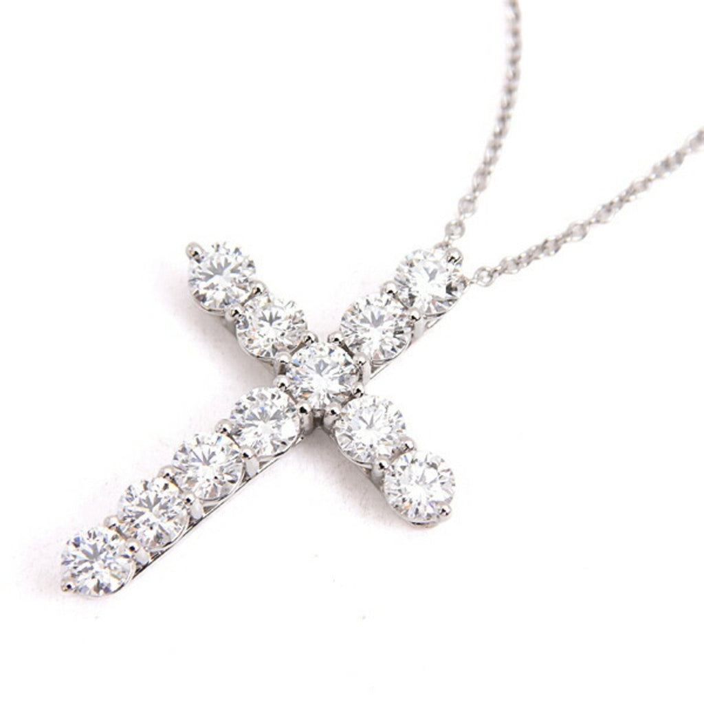 Pendant Necklace Platinum with Diamond Large