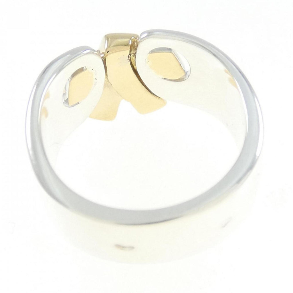 Band Ring Sterling Silver and 18K Yellow Gold