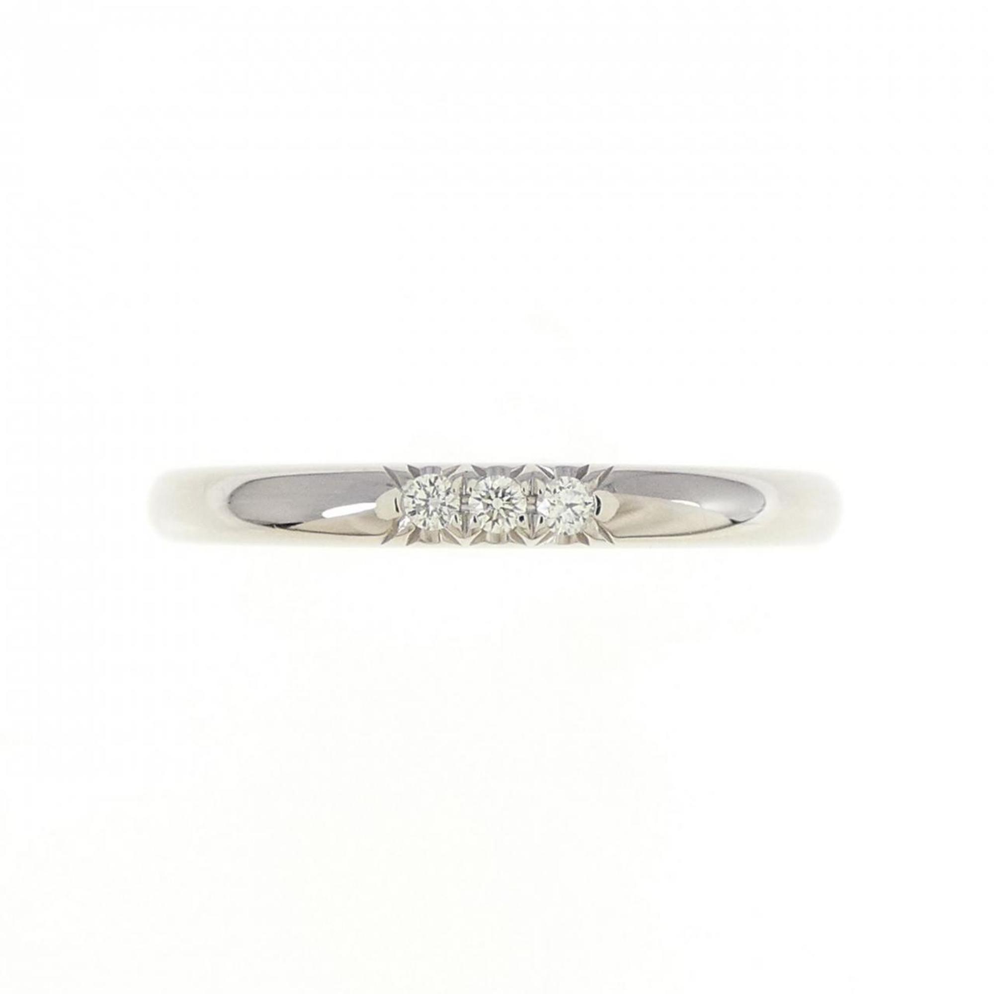 Band Ring Platinum with Diamond