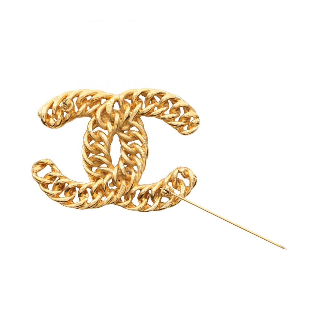 CC Logo Brooch Metal
