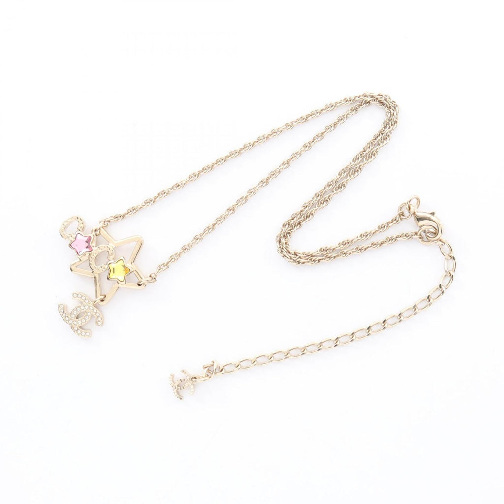 CC Logo Star Pendant Necklace Metal